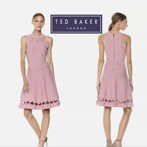 Ted Baker Cherina Bow Detail Knit Fit & Flare Dress , Sz 8 , NWT